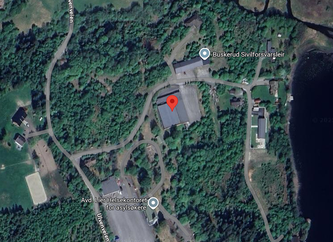 Kart over Ulvenveien 17, 3420 Lierskogen